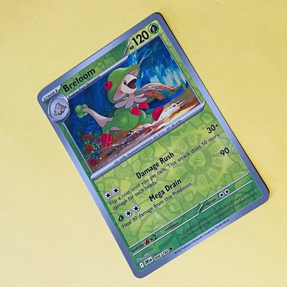 Breloom Reverse Holo Common SV10: Destined Rivals 006/182 NM